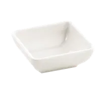 product of TableCraft MB21 - Frostone Square Sauce Bowl, 2 oz, 3" White Melamine, Temp Safe to 212°F