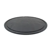 product of TableCraft MGC13 - 13" Round Melamine Serving Tray, Black Slate, Frostone Collection, Dishwasher Safe