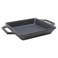 product of TableCraft MSSKLT85 Skillet Server - 8.5" square, 1.375" depth, Handles, Safe, Melamine Cast Iron