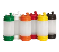 product of TableCraft N32LPA Cash & Carry PourMaster 1-Qt Unit, Polyethylene, BPA-Free, NSF, Assorted Caps