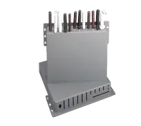product of TableCraft Products PKR-1 Knife Rack, 15" x 16" x 3", 12 Knife Slots, Cleaver & Steel, Poly, Mount