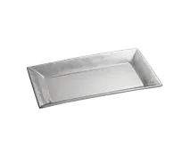 product of TableCraft R2212 Remington 18/8 SS Tray, Rectangular 22" x 12" 1-1/2" Rice Pattern, Dishwasher Safe