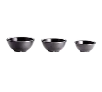 product of TableCraft RAM3RBK - 3oz Black Melamine Ramekin, Ribbed, Round, 158°F Safe, Dishwasher-Ready