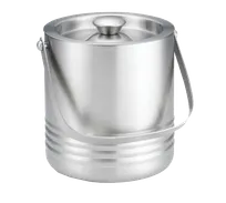 product of TableCraft RIB76 Ice Bucket - 58oz Double-Wall Stainless Steel, 7"x6"x6.5", Hotel Room Supply