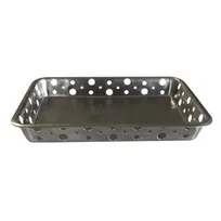 product of TableCraft SCB139 Stainless Steel Tray 13" x 9" Rectangular Brushed Dishwasher Safe