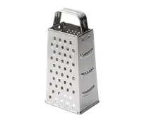 product of TableCraft Products SG200 Tapered Stainless Steel Box Grater, 3" x 4" x 9-1/4", Dishwasher Safe, 9"H