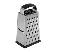 product of TableCraft SG203BH Box Grater - 6" 4-Sided Stainless Steel, Anti-Slip, Dishwasher Safe