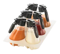 product of TableCraft Products TN48 Dressing Tray, 20-3/4" x 12-3/4" x 2-1/2", 6-Compartment, Plastic, White