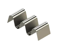 product of TableCraft Products TRS23 Taco Server, 5-5/8" x 2-1/4" x 1-1/2", Stainless Steel, Holds 2-3 Tacos