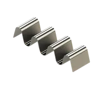 product of TableCraft TRS34 Taxi Server, 7-5/8" x 2-1/4" x 1-1/2", 3-4 Tacos, Stainless Steel, Dishwasher Safe