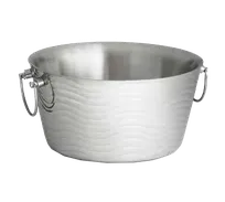 product of TableCraft WBT14 - Collection 3-Gallon Stainless Steel Beverage Tub, 14-1/2" x 7-1/2", Double-Wall