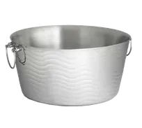 product of TableCraft WBT199 - Beverage Tub, 6-3/4 Gal, 19" x 9", Double Wall Stainless Steel, Dishwasher Safe