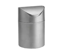 product of TableCraft Products WM1 1-2/5 Qt Stainless Steel Countertop Trash Can 4-3/4" Cube, Dishwasher Safe