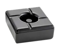 product of TableCraft WPA5BK - Windproof Melamine Ashtray, 4-1/2" x 4-1/2" x 2", Black, Square, Dishwasher Safe