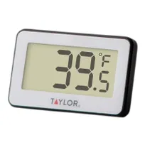 product of Taylor Precision 1443 Refrigerator/Freezer Thermometer, 0.8" LCD, -4°F-140°F, Hang/Magnet, Battery