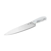 product of Taylor Precision 5248365 Chef Knife - 15-3/4" 10" Stamped High-Carbon Steel, White Non-Slip Handle