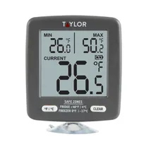 product of Taylor Precision 5262798 Refrigerator/Freezer Thermometer, 2" LCD, -4°F to 140°F, CR2032 Battery
