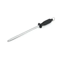 product of Taylor Precision 5265072 Diamond Sharpening Steel, 10" Blade, Black Nylon Handle - Sharpening Tool