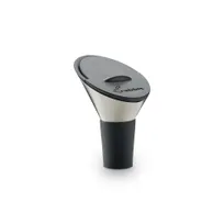 product of Taylor Precision 5313185 Sliding Wine Pourer Stopper, Black 2-in Spout, Free Flow Design, Stainless Steel Collar