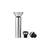 product of Taylor Precision 5313190 Vacuum Wine Preserver with 2 Black Stoppers, Black Body, Silver Spout, with Collar, 0.5-Liter