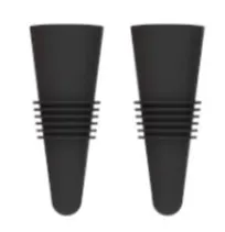 product of Taylor Precision 5316612 Black Plastic Liquor Pourer with Collar, Free Flow 2-inch Spout, Bottle Stopper
