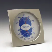product of Taylor Precision 5504 Thermo-Hygrometer 20°-100°F Temp, 10%-80% Humidity, 4" Case - Hangs Or Stands