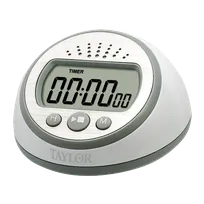 product of Taylor Precision 5873 Kitchen Timer, White, 23h 59m 59s Range, Up/Down, 2 AAA Batteries Included