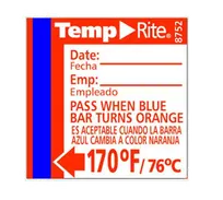 product of Taylor Precision 8752 Thermometer - TempRite Stick-On Adhesive Labels, 170°F (76°C) ±2°F, 24/Pack