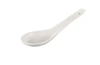 product of Yanco AC-005 - Chinese Soup Spoon 5-1/2" Porcelain White Dishwasher Oven Microwave Safe - Dozen