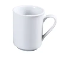 product of Yanco AC-8-S China Mug, 8-Ounce White Porcelain, 3-3/8" Dia x 3-7/8" H, Dishwasher Safe - Dozen