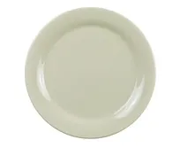 product of Yanco AD-106 Ardis Bread Plate, 6-1/4" Round Beige Melamine Heavyweight Dishwasher Safe NSF - Dozen