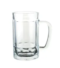 product of Yanco AM-715 Beer Mug, 15 oz, 3"W x 3 3/8"D x 5 3/4"H, Clear Glass Dishwasher-Safe - Dozen
