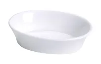 product of Yanco BK-006 - Oval Porcelain Baking 10 Oz, 6-1/4" L x 4-1/2" W x 1-1/4" H White Dishwasher Safe - Dozen