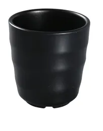 product of Yanco BP-9305 Black Pearl 7 oz Tea Cup, 3-1/2" x 3" Melamine, Matte - Dozen