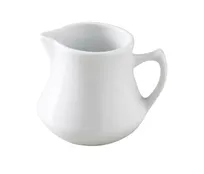 product of Yanco CM-4 Creamer Pitcher, 4-5 oz, 2-1/2" Dia x 3-1/4" H Porcelain White with Handle - Dozen