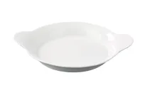 product of Yanco FH-14 - 13.75" Round White Porcelain Au Gratin Dish, Dishwasher/Oven/Microwave Safe