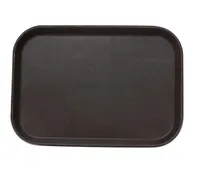 product of Yanco FT-1418 Rectangular Serving Tray, 18" x 14", Fiberglass Construction, Brown - Dozen