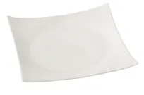 product of Yanco FU-112 Sushi Plate, 12" Square Porcelain, Bone White, Dishwasher/Oven/Microwave Safe - Dozen