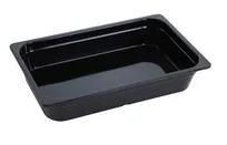 product of Yanco GN-121BK - 1/1 GN Pan, 8L, 20-7/8" L x 12-4/5" W x 3-15/96" H, Black Melamine, Safe