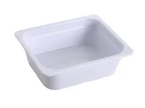 product of Yanco GN-213 1/2 GN Pan 3.6L, 12-4/5" L x 10-7/16" W x 3-15/96" H, Melamine White, Dishwasher Safe