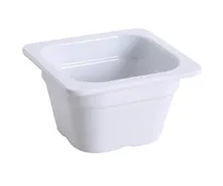 product of Yanco GN-707 GN 1/6 Pan, 0.9L, 6-15/96" W x 6-3/8" D x 3-15/96" H, White Melamine, Dishwasher-Safe