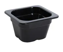 product of Yanco GN-707BK 1/6 GN Food Pan, 0.9L, 6-15/16"L x 6-3/8"W x 3-15/16"H, Black Melamine