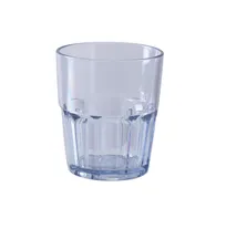 product of Yanco HA-012 12 Oz Clear SAN Plastic Rocks, 3-1/2" Diameter x 4" Height, Hawaii Style - Dozen