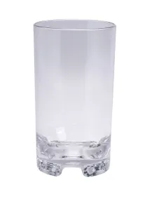 product of Yanco HA-314 Hawaii Glass, 14 Oz Clear SAN Plastic, 3" Dia x 5-1/2" H, Dishwasher Safe - Dozen