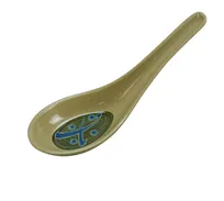 product of Yanco JP-7001 Japanese Soup Spoon, 5-1/2" Length, Melamine Construction, Dishwasher Safe - Dozen