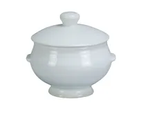 product of Yanco LB-12-LID - Round Porcelain Bouillon Lid, White, Dishwasher Oven Microwave Safe, Dozen