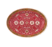 product of Yanco LG-2014 - Oval Melamine Dinner Plate, 14" Diameter, Dishwasher Safe, Longevity Series, 1 Dozen
