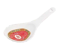 product of Yanco LG-7005 Longevity Chinese Soup Spoon, 2.5" Melamine, Dishwasher Safe, White - Dozen