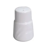 product of Yanco MM-SS - Porcelain Salt Shaker, 2-7/8" Height, Bone White, Oven/Microwave Safe - Dozen
