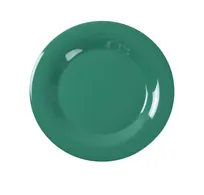 product of Yanco MS-005GR - 5-1/2" Round Wide Rim Melamine Plate, Green, Heavy Duty, NSF - Dozen